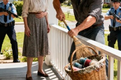 A granddaughter — armored with a calm that felt almost clinical — watched as her cousin emptied their family’s past onto the porch and told her mother to leave — thirty minutes later, sirens cut the November air and a pair of detectives stepped from an unmarked cruiser with a warrant that would make a suit wrinkle. The scene began like an ordinary cruelty: a locked door, a suitcase on wet steps, a man in an expensive tie pronouncing himself the new owner of three generations’ history. What followed wasn’t noisy revenge or a punch thrown; it was a precise, quiet unraveling, legal and surgical, that revealed how fragile the things we call legacy really are — and how fast posture can collapse when the law points back at you.