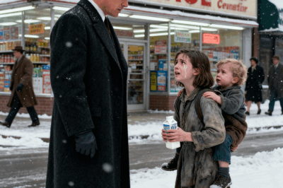 “I’ll pay you back when I’m grown up. I just need milk.” Late afternoon in downtown Chicago, heat wavers off the sidewalk while a grocery store’s neon hums like a tired engine. Traffic coughs, the door chime keeps counting strangers in and out, and no one looks down—until a small girl on the steps lifts her chin. Bare feet, tangled hair, a baby bundled in a thin blanket. Not begging. Bargaining. Her eyes are steady in the glare.