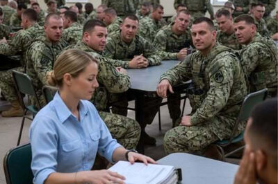 SEAL Jokingly Asked For Her Rank, Until Her Reply Made the Entire Cafeteria Freeze!
