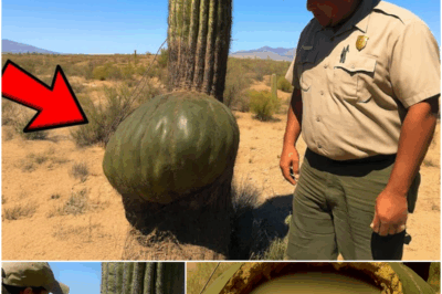 Ranger Found Saguaro Cactus With Strange Lump, Gut Told Him to Cut Into it…
