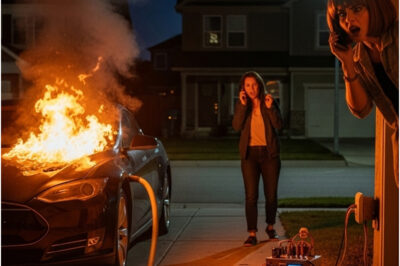 HOA Karen Kept Stealing My Electricity to Charge Her Tesla — So I Created a Trap That Burned Her Car