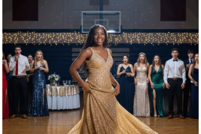 🔥 Bullied and Humiliated at the Prom, She Was Called “A Monkey” — But Her Unbelievable Comeback Will Leave You Speechless “Can a monkey dance?” The words stung like a thousand needles, and the cruel laughter that followed echoed in Danielle Johnson’s ears as she stood frozen in the middle of Westfield High’s gymnasium. The night was meant to be the grand celebration of the seniors’ last hurrah—fairy lights twinkling, music pumping, and students dressed to impress. But for Danielle, a seventeen-year-old Black girl with a fierce love for dance, her dream prom quickly turned into a nightmare. She had worn a golden dress, lovingly made by her aunt, the fabric shimmering with each step. Yet as soon as she entered the gym with her friends, whispers filled the air. The cheerleading squad, led by Ashley Carter, had already begun their cruel mockery. Ashley’s voice cut through the noise, her words meant to wound. “Look at her,” she sneered, loud enough for the whole group to hear. “What is this, a jungle parade?” Danielle felt her chest tighten as the room seemed to close in on her. But it wasn’t just Ashley. Tyler Greene, Ashley’s arrogant boyfriend, joined in with his own venomous jab. “Hey, Danielle! Can a monkey dance?” The laughter that followed felt like a suffocating weight on Danielle’s shoulders, and for a moment, she considered running. Her friends stiffened, their eyes darting nervously, but no one spoke up. Danielle’s heart pounded, and the last thing she wanted was to be the joke of the night. Ashley pushed further, her mocking voice ringing out, “Come on, Danielle. Show us some moves.” Tears welled up in Danielle’s eyes as she fought the urge to flee. The humiliation was overwhelming, but then something shifted. A spark of defiance ignited deep within her—this was her moment, and she was not going to let them define her. With a deep breath, Danielle turned, walking away from the cruel laughter that echoed behind her. She didn’t need to hide. She needed to dance. As she stepped into the hallway to gather her thoughts, Danielle was unaware of the small group of students who had been watching in silence, the ones who hadn’t joined in the ridicule. Their faces were filled with discomfort, shame, and regret. They hadn’t laughed, but had they done enough to stop it? What happened next would change everything. The gym, still full of eager students, would soon witness an unforgettable transformation. Danielle was about to reclaim her dignity, her joy, and show everyone that no cruel joke could ever dim her light. Danielle wasn’t just the target of a joke. She was about to become the heart and soul of the prom—a star in her own right. 👇