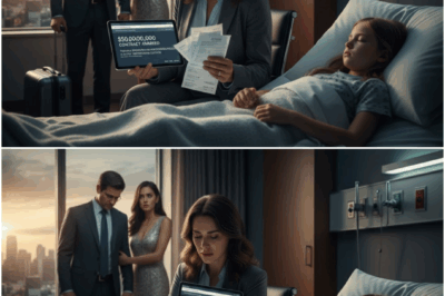 He walked out that morning — suitcase in one hand, divorce papers in the other — saying, “I can’t do this anymore, Sarah.” He didn’t know that, fifteen minutes later, an email would arrive in her inbox confirming the biggest contract in U.S. history: fifty billion dollars. While he ran toward another woman, she was holding their daughter’s hospital bills and a quiet miracle she hadn’t even opened yet.