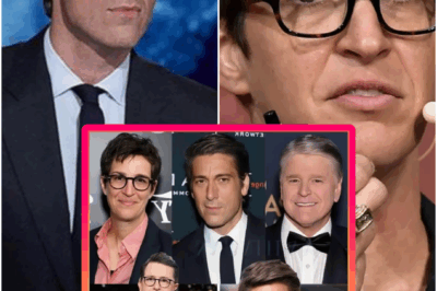 The cameras hiccupped for half a second — just long enough for viewers to sense something was off — when David Muir slipped his earpiece out and stared across the studio. Rachel Maddow froze mid-cue. Jimmy Kimmel pushed his chair back like he’d rehearsed this moment alone a hundred times. A muted mic caught Maddow whispering, “Are we really doing this?” And Muir answered without blinking: “They don’t get to script us anymore.” The room didn’t breathe after that.