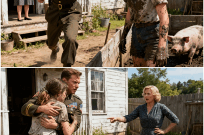 A soldier returned home from war and found his daughter sleeping in a pigsty — what he did next silenced the whole neighborhood.