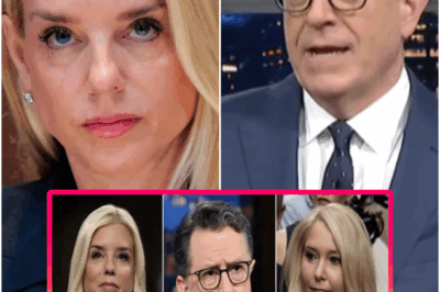 The studio didn’t just fall silent — it froze the instant Stephen Colbert’s smile collapsed mid-sentence. The segment was supposed to be light, a tribute, nothing more. But a hot mic caught him whispering, “I can’t joke about this anymore,” before he dropped his cue cards entirely. His hands shook. The audience stopped breathing. And in that strange, suspended moment, everyone sensed he was about to say something the script never planned for… something that had been sitting on him for a long time.