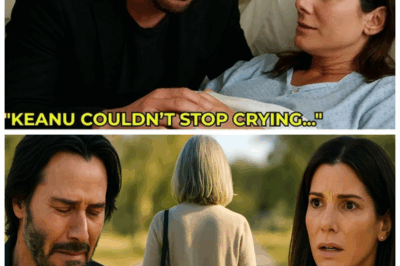 “Keanu’s Tears Told A Story – But Sandra’s Reaction Told An Even Bigger One After Alexandra Said Goodbye 🔥 A Completely Imagined Hollywood Whisper Claims The Actor’s Emotional Breakdown collided with Sandra’s arrival, setting off a chain reaction of shocked expressions, unspoken memories, and a revelation so dramatic that industry insiders can’t stop asking if this was the moment that changed everything for all three of them forever 🌟👇”