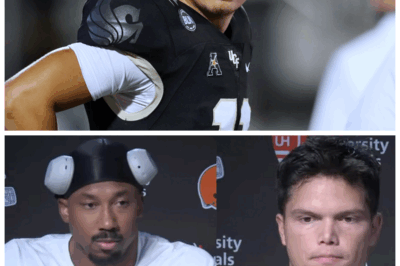 🐘 Dillon Gabriel & Myles Garrett 💣 POSTGAME PRESSER ERUPTS — Tension, Truth, And TOTAL CHAOS In Cleveland! 👇 What began as a calm postgame turned into fireworks when rookie QB Dillon Gabriel faced the media beside a visibly furious Myles Garrett. Gabriel tried to stay composed, but his answers sparked Garrett’s icy stare — and soon, the air turned electric. “That’s not how we play football here,” Garrett muttered under his breath as reporters went silent. Cameras caught every second of the unraveling — and fans are still debating if this was leadership… or implosion. 👇