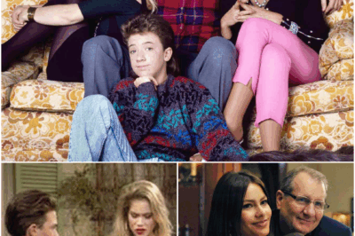 The reunion crowd didn’t realize anything was off until Ed O’Neill stopped mid-laugh — not because he forgot a line, but because something on the old Married with Children set pulled him backward in time. A backstage mic caught him murmuring, “They never knew the real reason we did that scene…” before he touched the Bundy couch like it was holding a memory no script ever mentioned. Christina Applegate’s smile faded. David Faustino leaned in. The room felt the shift — quiet, heavy, waiting for a truth fans somehow missed for decades.