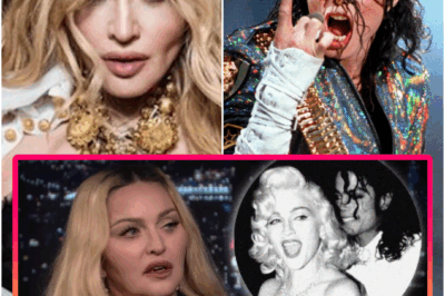 The room tightened the instant Madonna paused mid-laugh, the kind of pause that makes everyone wonder what memory just hit her. She glanced toward the empty chair beside her — Michael Jackson’s old spot from their joint rehearsals — and a backstage mic caught her murmuring, “They never knew what was really between us…” The interviewer froze. Her smile thinned. And suddenly the playful nostalgia felt like it was hiding a truth she hadn’t said out loud in thirty years.