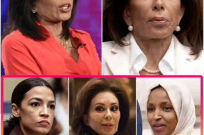 The hearing was supposed to be another stiff Capitol Hill showdown — scripted smiles, rehearsed outrage — until Judge Jeanine Pirro leaned into her mic and dropped a three-second ultimatum that detonated the entire room. Her hand hit the desk, the echo snapped through the chamber, and she fired off a line so sharp even the cameras hesitated, zooming in on Ilhan Omar’s tightening jaw and AOC’s stunned, motionless stare. The air turned electric. Staffers froze. And for a moment, everyone knew they were watching a fuse burn toward something bigger.