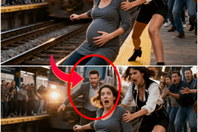 A pregnant woman was pushed toward a speeding train — but the stranger who saved her carried a secret that would change both their lives forever.