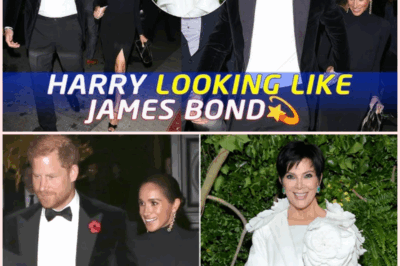 Royal Glam Meets Hollywood Glitz: Meghan Markle and Prince Harry Dazzle at Kris Jenner’s Bond-Themed 70th Birthday Bash 🎬✨