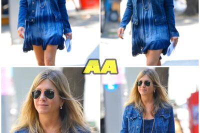 🐱 Jennifer Aniston Turns Heads in Tie-Dye Minidress and Denim Jacket