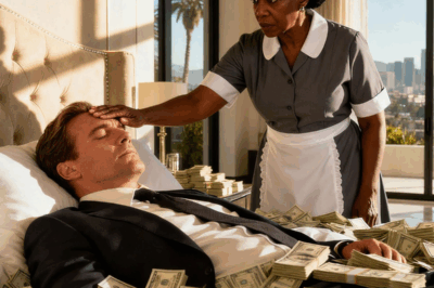 “A Wealthy CEO Pretended to Sleep on a Pile of Money to Test His Poor Black Housekeeper — Then He Was Stunned by What She Did Next…”