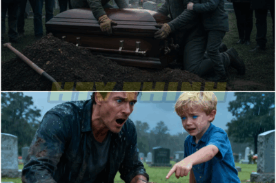He thought grief had finally broken his son — until the boy screamed, “Dad, we have to dig her up! Mom’s not dead!” The cemetery froze. Just one hour after the burial, Michael Walker — still trembling from loss — found himself holding a shovel over his wife’s grave. Every instinct told him it was madness… until the sound came from below.