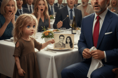 A barefoot girl interrupted a millionaire’s dinner in Manhattan and whispered, “You’re my dad, did you know?” — but what happened next silenced the entire restaurant.