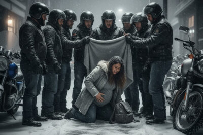 A Homeless Woman Collapsed in Labor During a Blizzard — Then Ten Bikers Formed a Human Shield Around Her