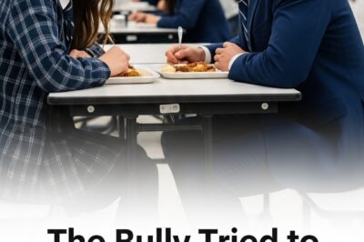 “The Bully Tried to Humiliate the New Girl — But She Wasn’t the One to Fear”  When a new girl walks into a school ruled by a ruthless bully, no one expects her to stand up for herself. But when he tries to humiliate her for “breaking his rules,” something changes — within five seconds, the entire cafeteria witnesses a moment they’ll never forget.