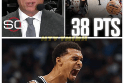 🙊”VICTOR WEMBANYAMA: THE RISING STAR WHO’S TAKING THE NBA BY STORM! 🌪️✨” With a sensational 38-point, 12-rebound, and 5-block performance, Victor Wembanyama showcased his extraordinary talent in the Spurs’ 121-117 win over the Bulls. What makes Wemby stand out in a league filled with stars, and how is he reshaping the expectations for rookies? As ESPN hails him as “unreal,” fans are eager to see how far this young phenom can take the Spurs. Relive the electrifying highlights that solidified Wemby’s status as a must-watch player! 👇