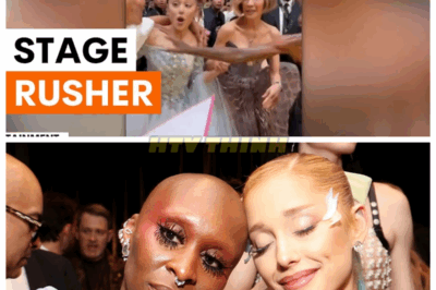 🙊 “Cynthia Erivo’s Brave Stand: How She Shielded Ariana Grande from a Terrifying Stage Rusher!”🤧 In a shocking moment at a high-profile event, pop icon Ariana Grande found herself in peril as a man rushed the stage, threatening her safety. But just when fear gripped the audience, Cynthia Erivo emerged as a fearless protector, confronting the intruder with incredible courage. What drove this man to disrupt the celebration, and how did Erivo’s quick actions change the course of the night? Dive into the dramatic details of this harrowing encounter and uncover the hidden dangers stars face! 👇