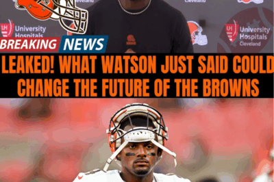 🚨 DESHAUN WATSON FINALLY BROKE HIS SILENCE — AND WHAT HE SAID JUST SHOOK CLEVELAND TO ITS CORE!