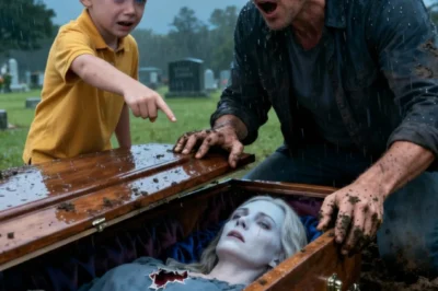 A Grieving Father Dug Up His Wife’s Grave — but When the Coffin Opened, Everyone Heard It Too…