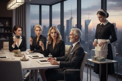 A Billionaire Gave Four Women Black Cards to Test Their Loyalty — But What His Maid Did Changed Everything…..