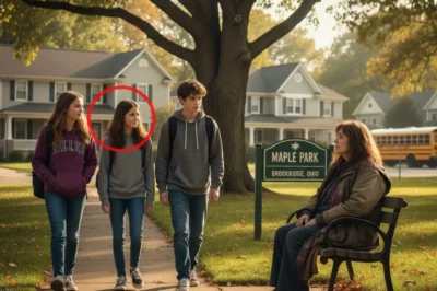 A Homeless Woman Waited Outside a School Every Day Calling a Teen Girl “My Daughter” — But When the Doorbell Rang, Everything Changed