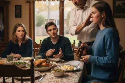 A father struck his daughter at the dinner table for refusing to give her savings to her brother — but when she stood up, her next words made him realize the house he ruled wasn’t his anymore.