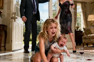 A drunken stepmother forced her stepdaughter to scrub the floors and care for her baby until she collapsed — but when the millionaire father came home early and saw the truth, the sound of his voice shattered the entire house.