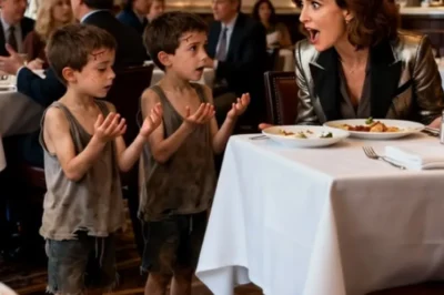 A Millionaire Was Dining on the California Coast — When Two Homeless Boys Asked for Her Leftovers, She Looked Up and Saw Her Missing Sons