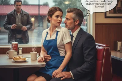 A Waitress Sat on a Billionaire’s Lap to Escape Her Ex — But What He Whispered Changed Everything