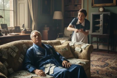 A Millionaire Pretended to Sleep on a Pile of Cash to Test His Maid — But Her Next Move Exposed the Real Poverty in the Room