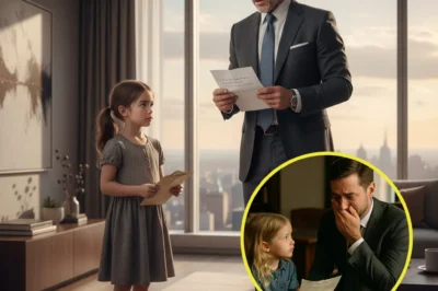 A billionaire was interrupted by a 7-year-old girl holding a wrinkled letter — and the first five words he read inside made him drop everything he thought he knew about his life.