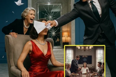 A husband mocked his wife’s “rural face” and threw divorce papers at her — but when she made one phone call, the room fell into a silence no one could break.