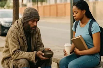 She thought he was just a beggar in a torn coat—someone the world had forgotten. Lila brought him soup, warmth, and words that cost her nothing but meant everything. She called him “Eli.” But the morning he vanished, her heart broke. Days later, a black Rolls-Royce stopped beside her. The window rolled down, and those same blue eyes met hers. “Miss Dawson,” he said, “get in.”