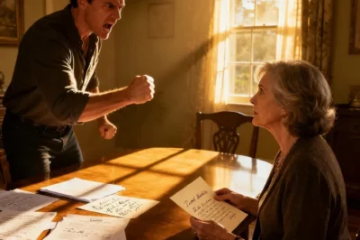 At my daughter’s funeral, he leaned over her coffin and whispered, “You have ten days to leave my house.” My house. I just smiled, kissed her photo, and walked away without a word. By morning, he woke to the sound of fists on his door—and the kind of silence that means a life is about to collapse. He thought I’d lost everything. He didn’t know what I’d already found.