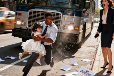 He missed the most important job interview of his life—his one shot at a future he’d been fighting for since college. But that same morning, as traffic roared down Michigan Avenue, a pink balloon slipped free, a child ran after it, and Malik Johnson made a decision that would cost him everything… or so he thought. Hours later, the phone call he got proved fate had been watching.