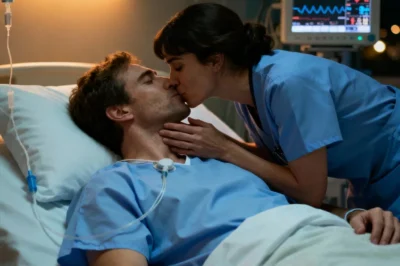 She kissed the man everyone said would never wake up—a billionaire lost to a three-year coma. “Just one goodbye,” she whispered in the quiet hospital room. But the moment her lips brushed his, his fingers twitched, his chest rose—and then, impossibly, two strong arms wrapped around her. The heart that hadn’t beat for her once… was now beating because of her.
