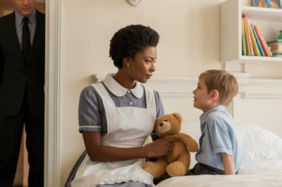 The millionaire thought loyalty could be bought — until his hidden camera caught the maid doing something no paycheck could explain. One kiss on his sick son’s forehead, one trembling promise — “Even if your dad never comes back…” — and suddenly, his sterile mansion wasn’t quiet anymore. That night, he realized who had been saving his child all along.