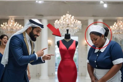 Under the golden chandeliers of Manhattan’s Fashion Gala, a billionaire raised his glass and laughed, “If you can fit into that dress, I’ll marry you right now!” Cameras flashed. Guests roared. And the woman he mocked — a cleaning lady gripping her cart — said nothing. She just walked away. Thirty days later, every news outlet in New York had her name on the front page.