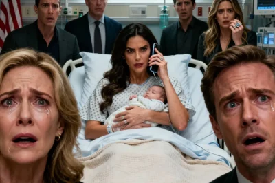 Hours after giving birth, I expected balloons or quiet joy — not my husband’s mistress flashing my wedding ring while his family shoved divorce papers onto my hospital bed. They thought I was powerless, bleeding, broken. But when I lifted my phone and made one call, the room went still. The woman they tried to humiliate wasn’t the meek wife they imagined — she was the billionaire who already owned their fate.