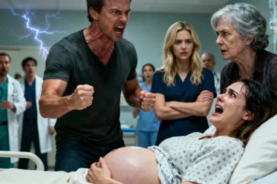 The contractions were ripping through me, my twins fighting for life inside me, while my mother-in-law blocked the doorway and snarled, “You’re taking us to the mall first.” Hours later, a stranger rushed me into emergency surgery — and when my husband finally walked into the hospital room, the words he spoke made every nurse, every doctor, every person within earshot stop breathing.