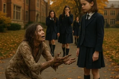 Every afternoon she walked home, and every afternoon the same ragged woman cried out, “Clara! It’s me—your mother!” Most kids would run. Clara tried to. But the day the stranger whispered a name only someone from her forgotten past could know, the world shifted beneath her feet… and the lie she’d lived her whole life began to crack wide open.