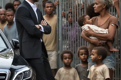 The billionaire was stuck in traffic when he glanced out the window — and the world he’d built snapped in half. His ex, Valeria, stood on the sidewalk clutching a torn bag… with three children beside her. Three children with his exact face. Same eyes. Same mouth. Same expression. Then a gray Uber pulled up, swallowed them whole, and vanished before he could move.