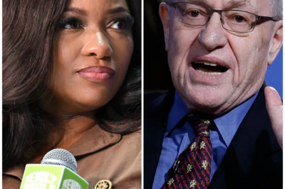 The temperature in the studio snapped from debate to danger the second Jasmine Crockett turned and said, quietly but lethal, “Answer this honestly,” and what followed was a question so precise that Alan Dershowitz physically leaned back, the audience gasped in unison, and the panel fell into a silence so loud it felt like the moment itself was holding its breath.