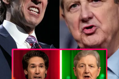 The entire studio erupted into stunned chaos the moment the viral clip hit social media—Joel Osteen leaning toward Senator John Kennedy during a packed live forum and snapping, “Sit down, boy.” The gasp from the crowd was instant, sharp, and louder than anything on the program that night. Kennedy didn’t argue, didn’t blink. He just… sat there. Perfectly still. And those 37 silent seconds felt like the calm before a tornado ripping the stage apart.