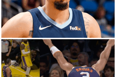 🐘 “Dillon Brooks’ Epic Troll: Shoulder Shrug at LeBron After Dunk Steals the Show! 🎉” With the spotlight shining bright, Dillon Brooks seized the moment to deliver a memorable jab at LeBron James. After executing a jaw-dropping dunk, Brooks capped it off with a shoulder shrug that had the crowd roaring with laughter. What was the significance of this playful gesture, and how did it add to the drama of the game? Get ready for a breakdown of this entertaining encounter!