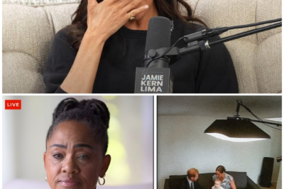 The room reportedly fell into an uneasy hush when Meghan’s mother spoke a line no one expected to hear — “There are things about the children the public still doesn’t know,” — and moments later Meghan was seen wiping away tears as the weight of that admission settled in, sending a chill through everyone present and igniting instant speculation about what truth was finally pushing its way into the light.